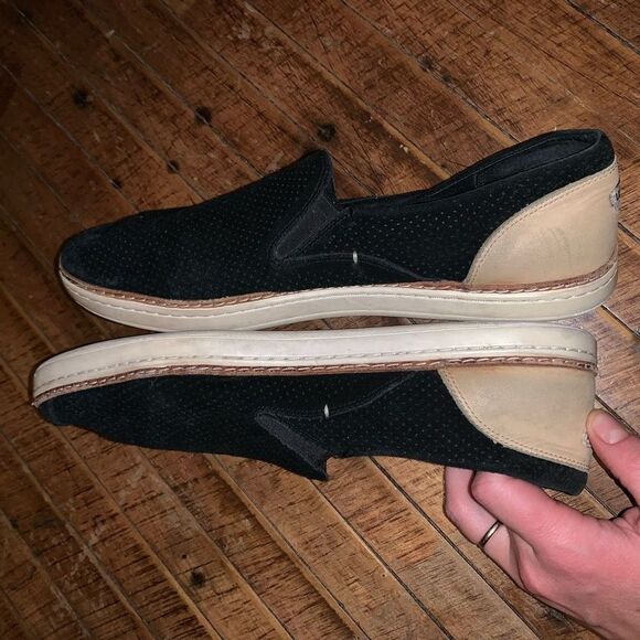 Uggs black slip on size 12 perforated ortho comfortable shoes - Picture 3 of 5